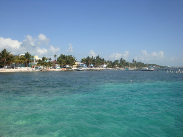 Caye Caulker from the water