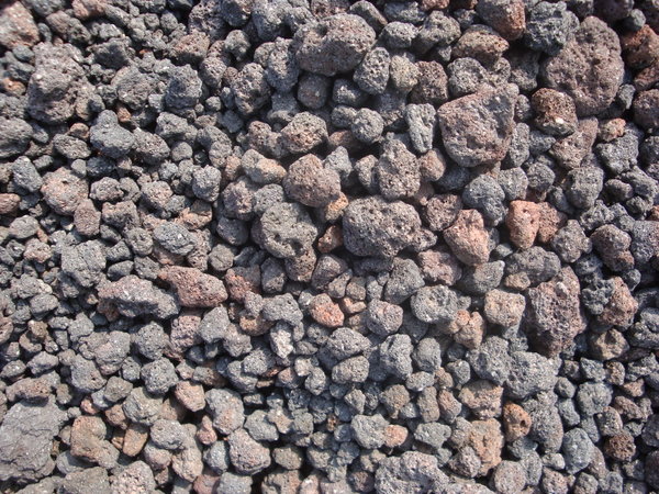 Brittle volcanic rock