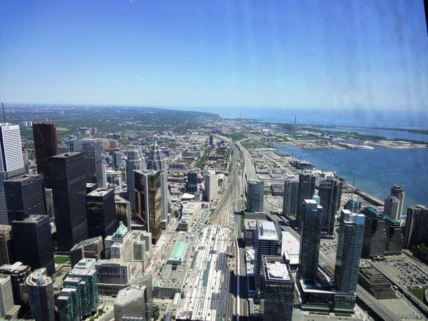 Looking east from CN tower