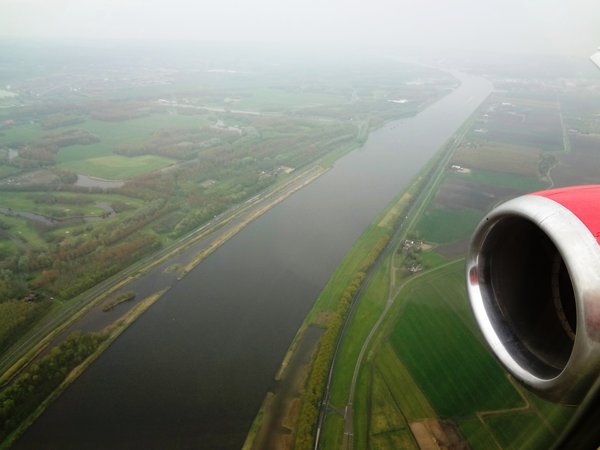 Flying over the Dutch canals