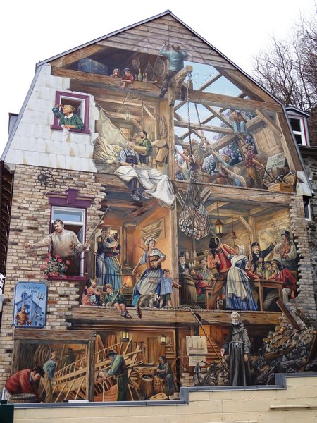 Fantastic mural on side of house