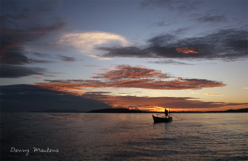Sunset at Poncan Gadang Island