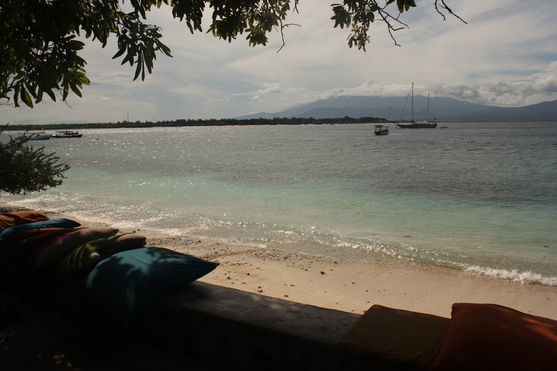 View of Lombok and Gili Meno