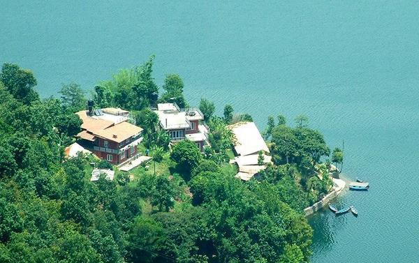 Houses by the Phewa Lake