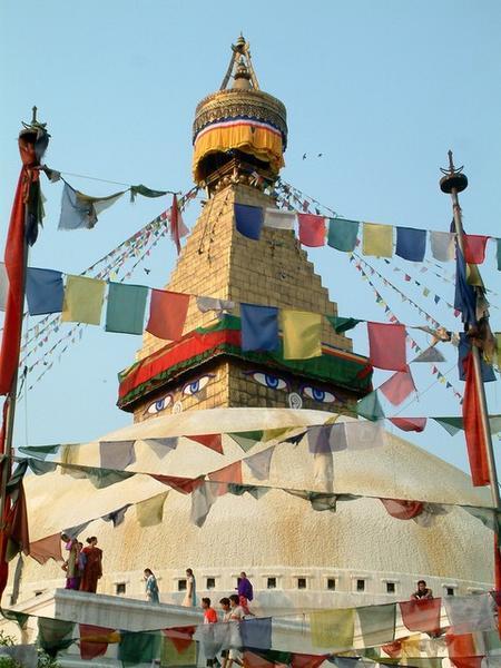 Bodhnath Stupa and the prayer flags