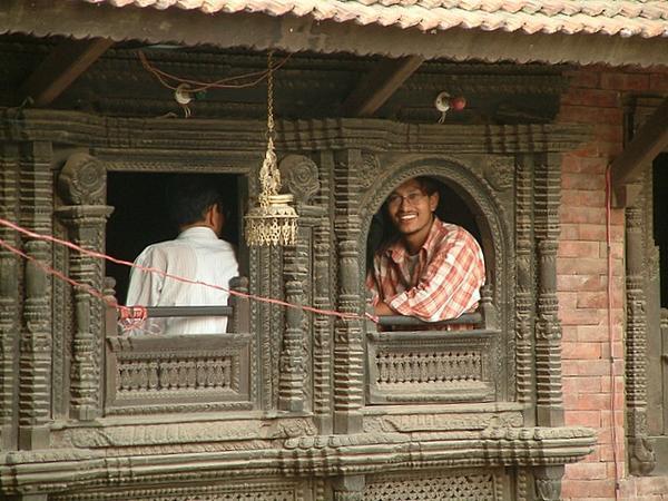Window in a building at Durbar Square
