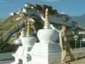 Stupas in front of the Potala