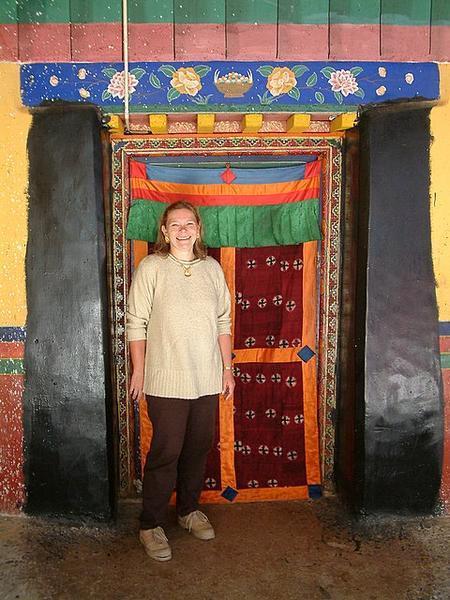 Colourful Tibetan door