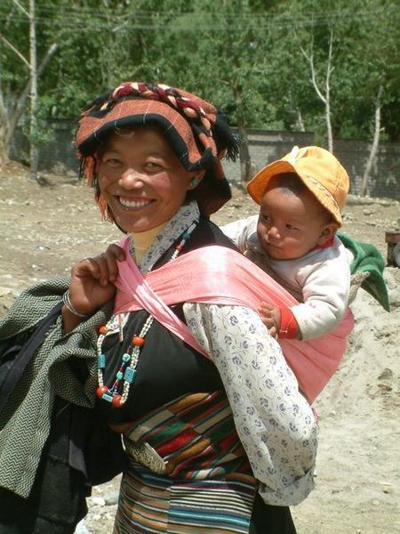 Proud Tibetan mother
