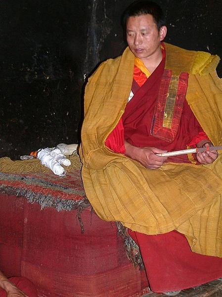 Brooding monk