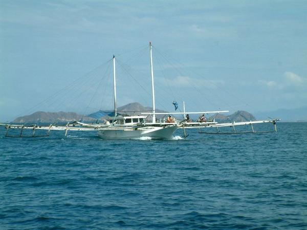 Fishing boat without keel