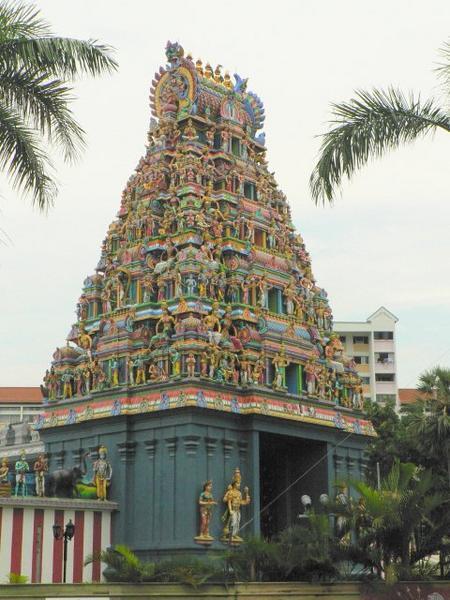 Hindu temple with high gopuram
