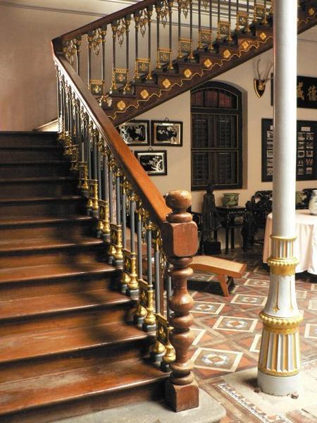Staircase in the Pinang Peranakan Mansion