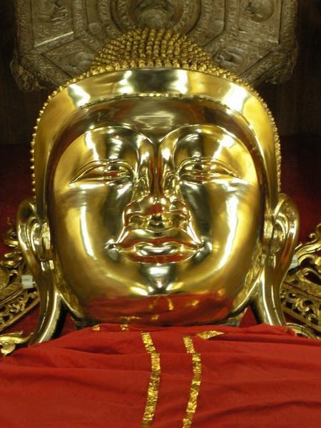 Golden Buddha head