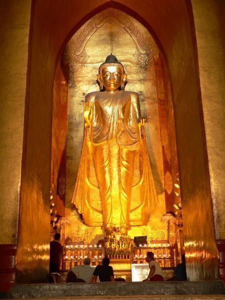 Giant Buddha in the Ananda Temple