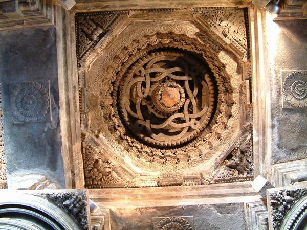 Ceiling of the temple in Somnathpur