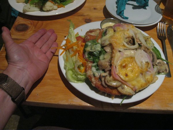 My schnitzel dinner