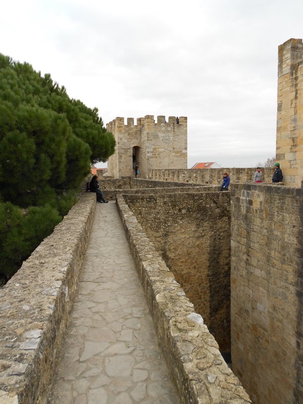 Scary walkway in the Moorish Castle