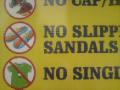 No Sandals