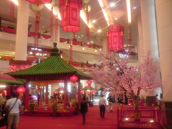 Mall Decorated for Chinese New Year
