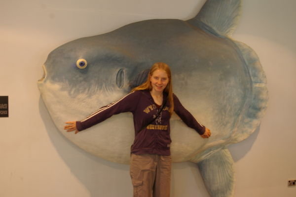 Robyn and sunfish at the museum