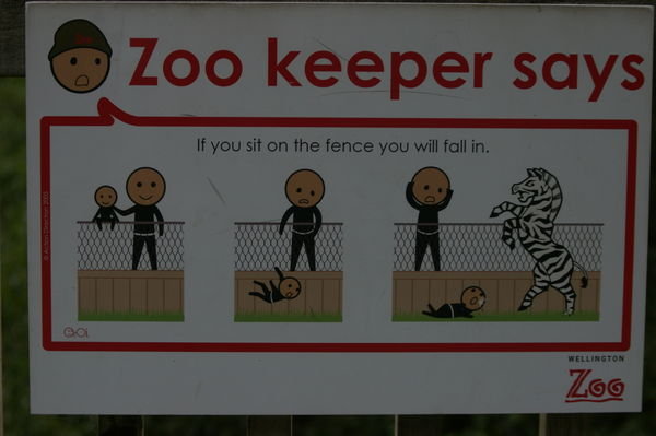 another Wellington Zoo sign