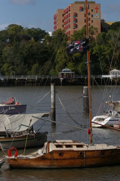 pirate boat on the Brisbane River