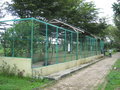 and the strikingly-contrasting aviaries just by the primate cages