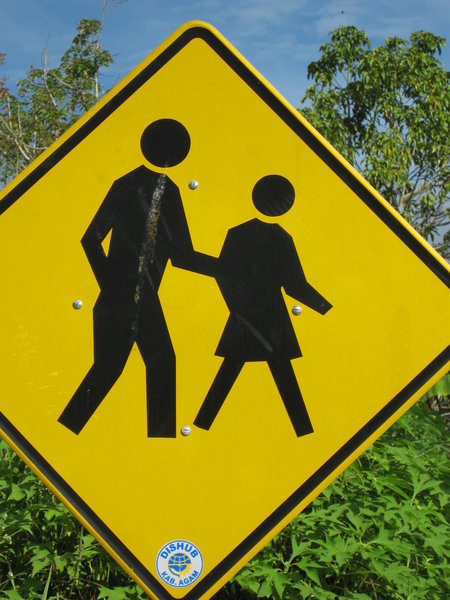 in Bukittinggi there are even special crossings for abductors of school-girls