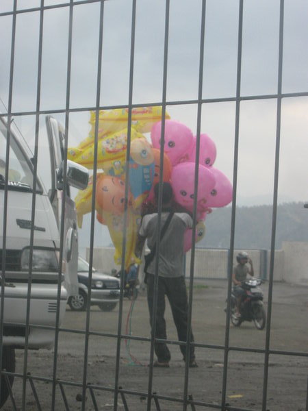 Balloon Man at the Ende ferry terminal