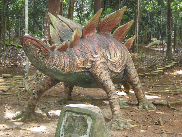 Stegosaurus at the dinosaur park