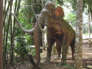 mammoth at the dinosaur park