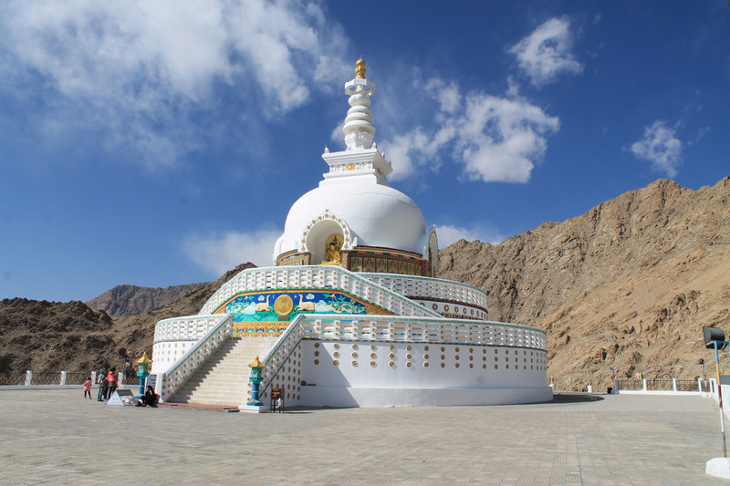 the Shanti Stupa