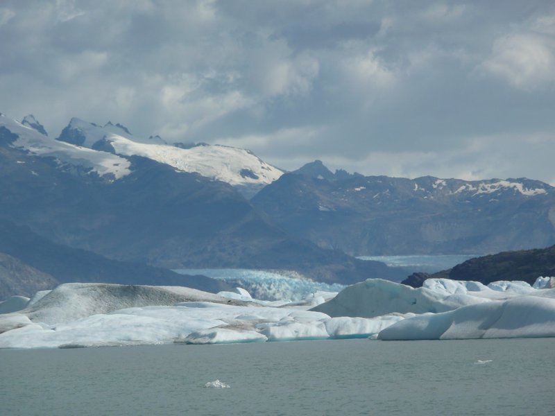 Glacier Upsala in the distance.