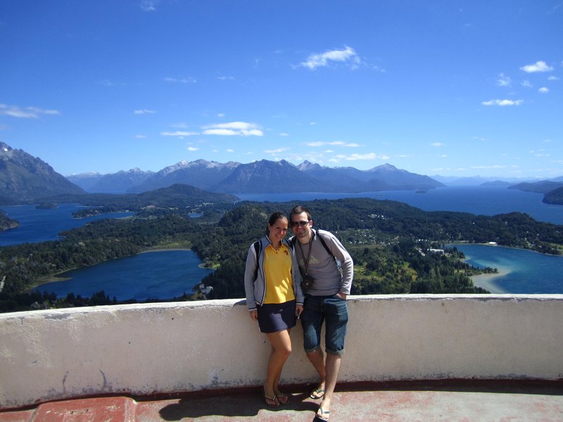 Us at the top of Campanario, looking west.