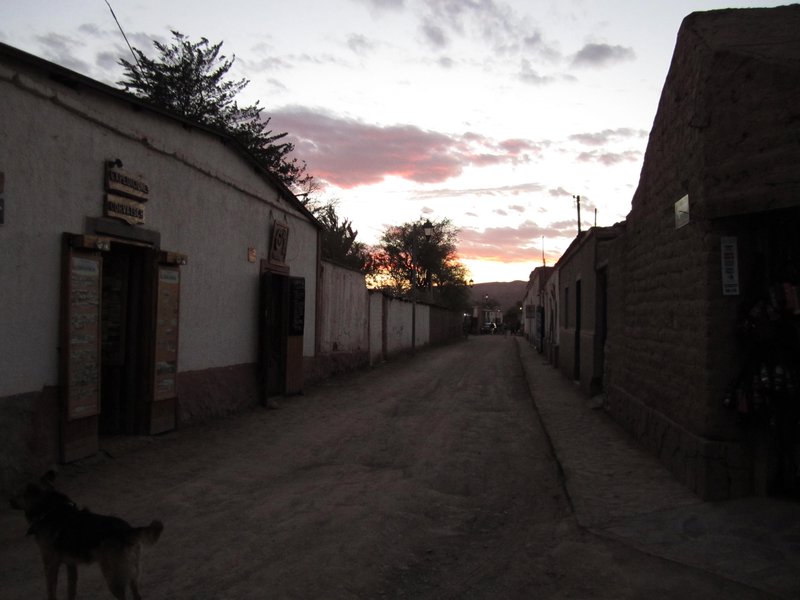 A 'main street' in San Pedro de Atacama