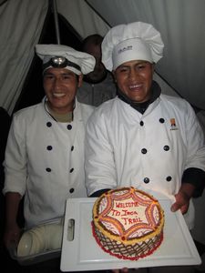 Our Inca Trail cake!