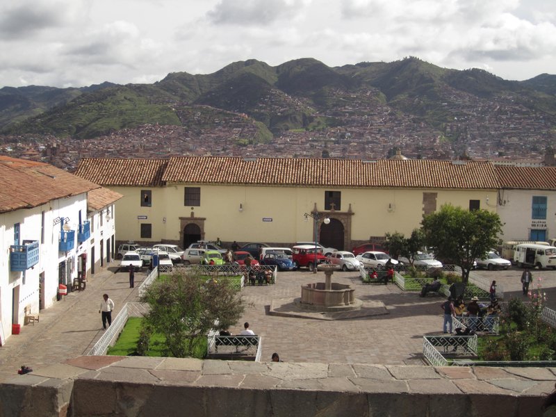 View of Cuzco from the park