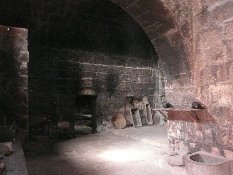 The huge main kitchen at the convent