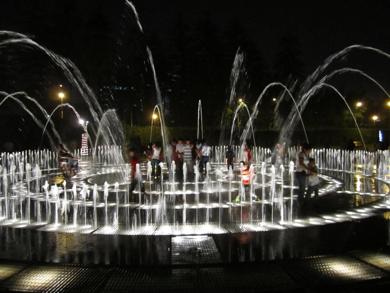 The fountains at Parque de la Reser