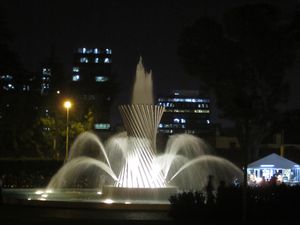 The fountains at Parque de la Reserva
