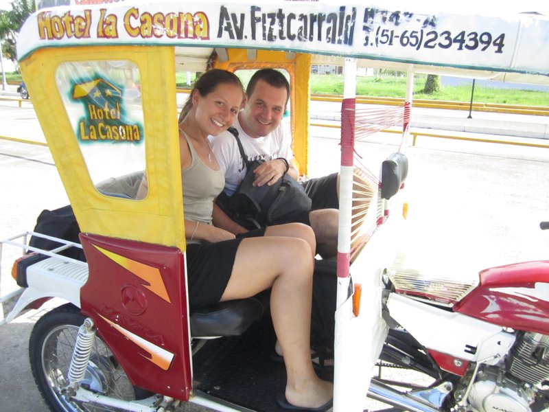 Us in our mototaxi