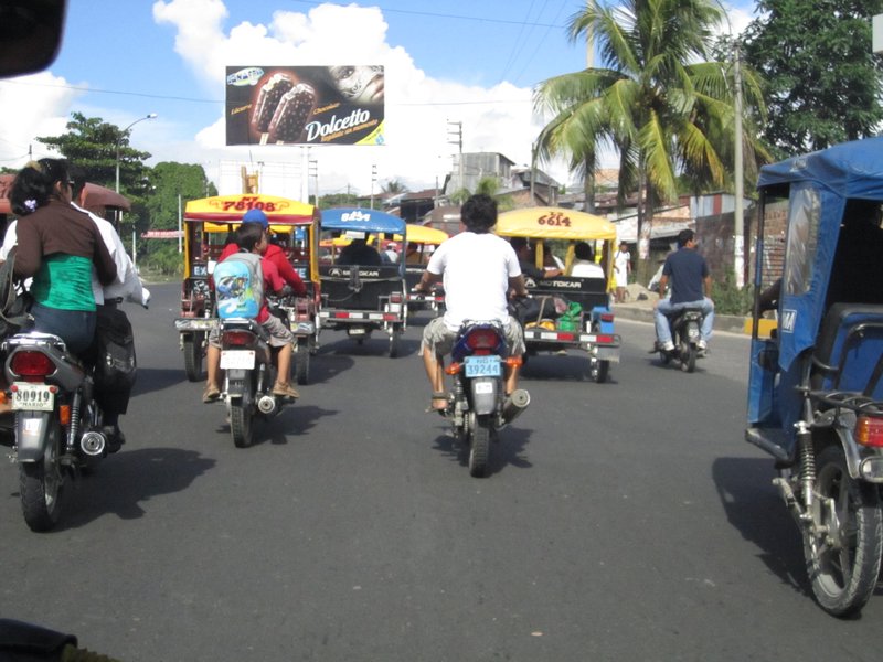 A typical Iquitos road