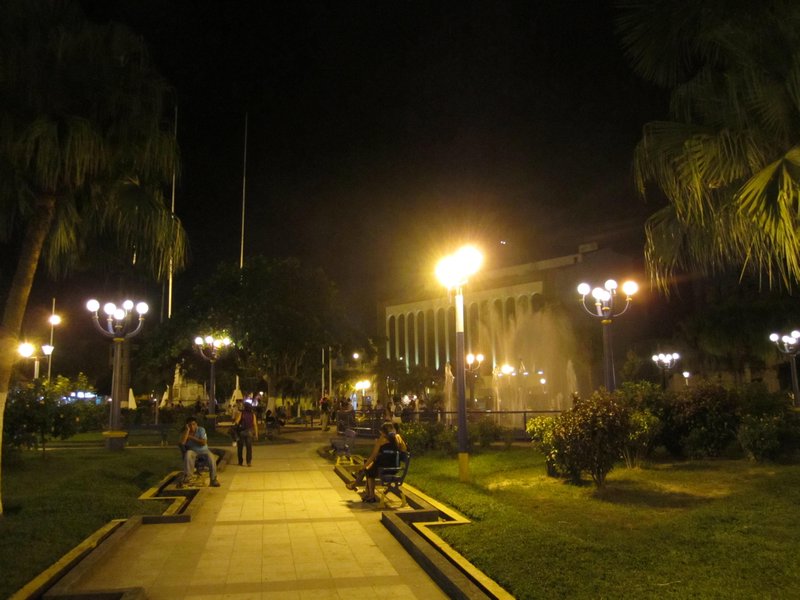 The square at night