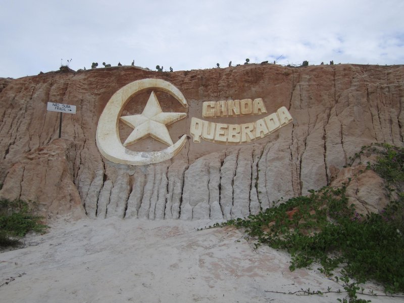 The Canoa Quebrada sign