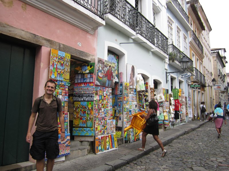 An art shop in Pelourinho
