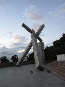 A cross overlooking the sea