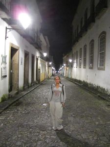 The Pelourinho streets at night