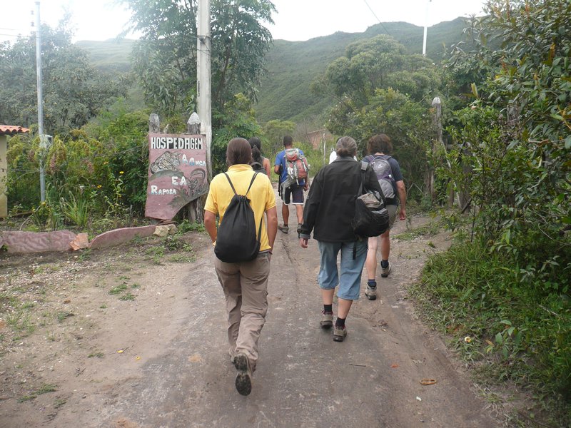 The start of the hike to the Fumaca Waterfall