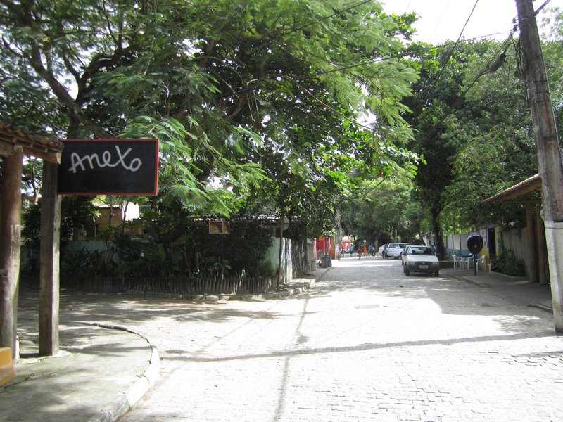 The street to the beach in Trancoso